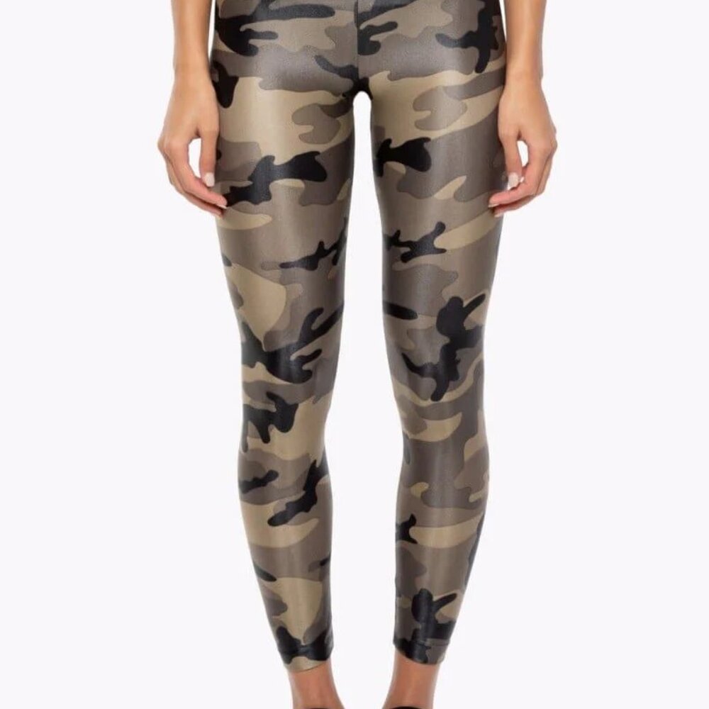 Koral Activewear Lustrous High Rise Legging - Olive Camo